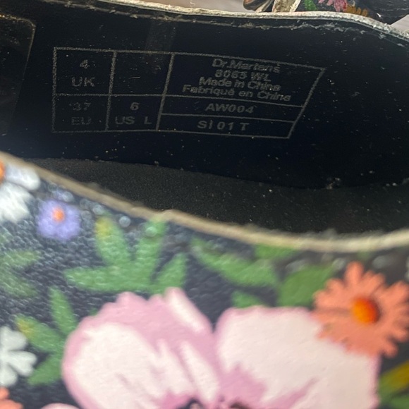 Dr. Martens black floral 8065 wanderlust maryjane - Picture 6 of 7